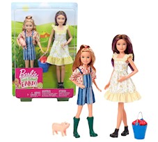 Lalka Barbie Stacie i Skipper Zestaw Farma Słodki Sad GHT16