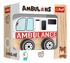 Trefl zabawka drewniana Ambulans 61000