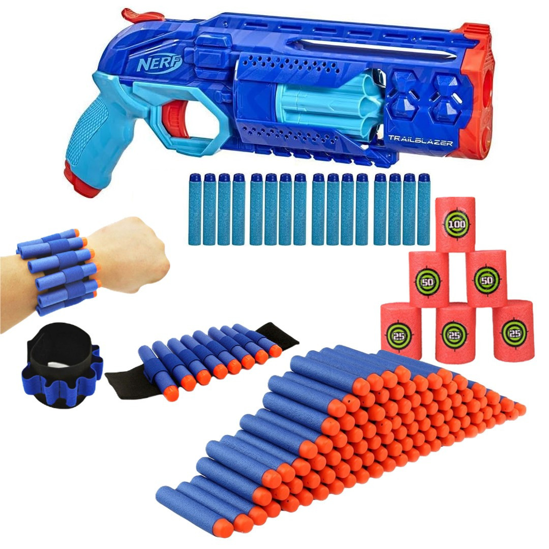 Nerf Elite 2.0 Trailblazer RD-8 Wild Edition F5030 + 50 Strzałek + Cele + Opaska 