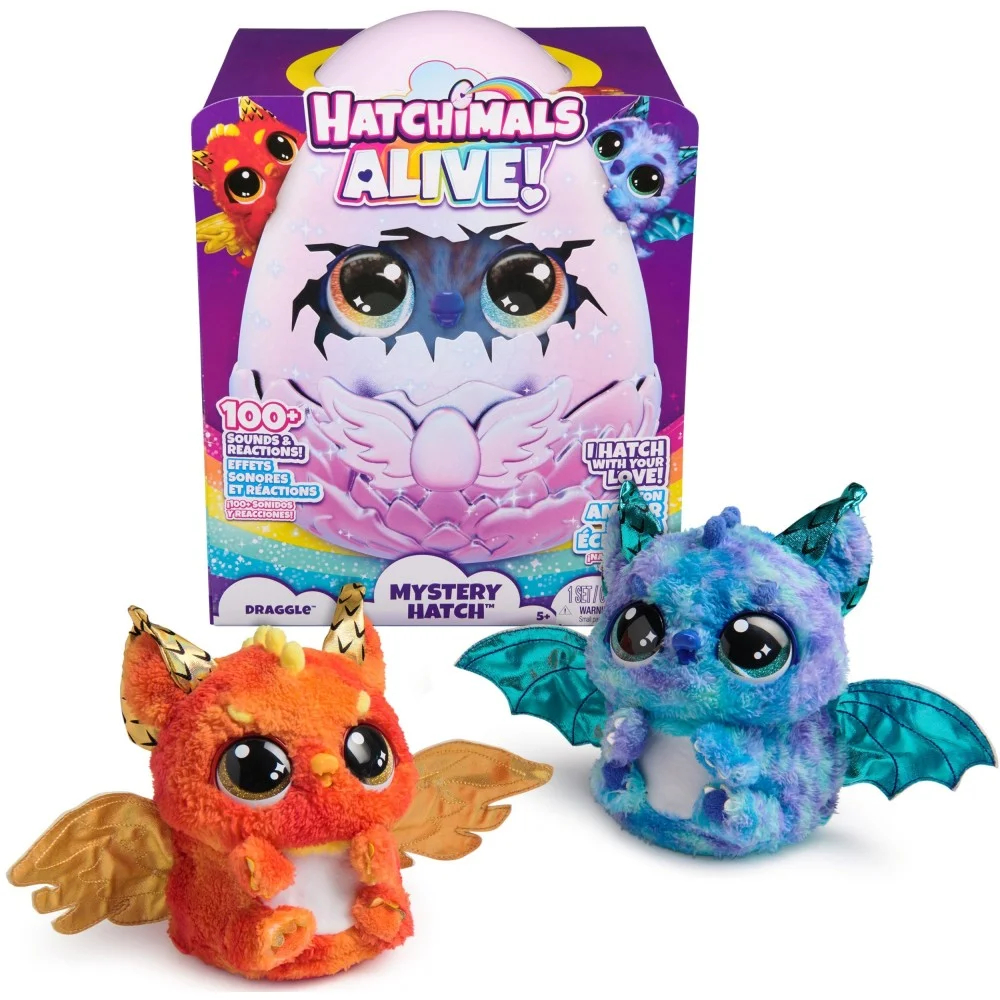 Hatchimals Alive  Mystery Hatch Magiczne Jajko Draggle Smoki 6069282