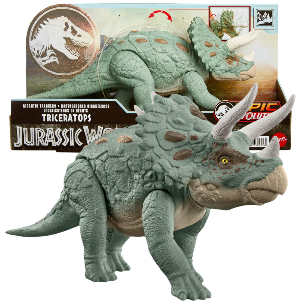 Jurassic World Dinozaur Gigantyczny Tropiciel  Triceratops HTK79