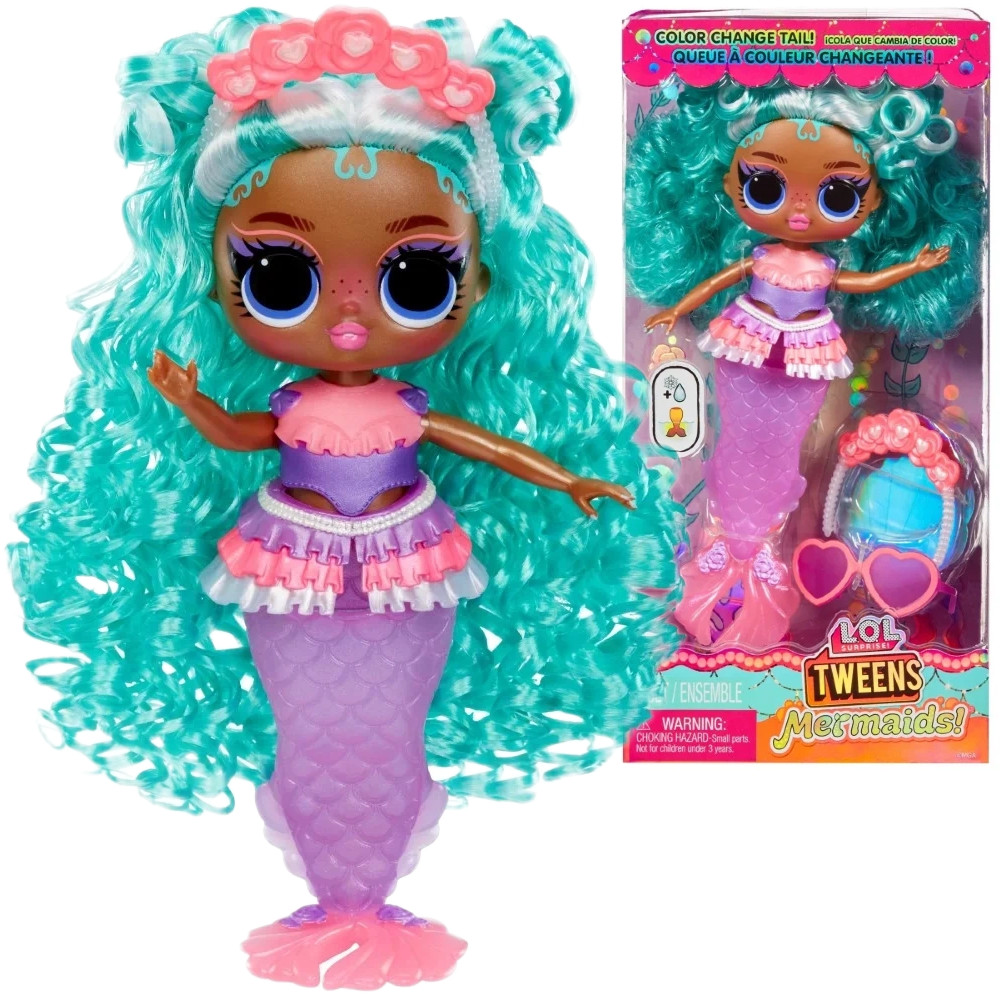 LOL Suprise Tweens Mermaid Lalka Syrena Zmieniająca Kolor Serena Finn 510598