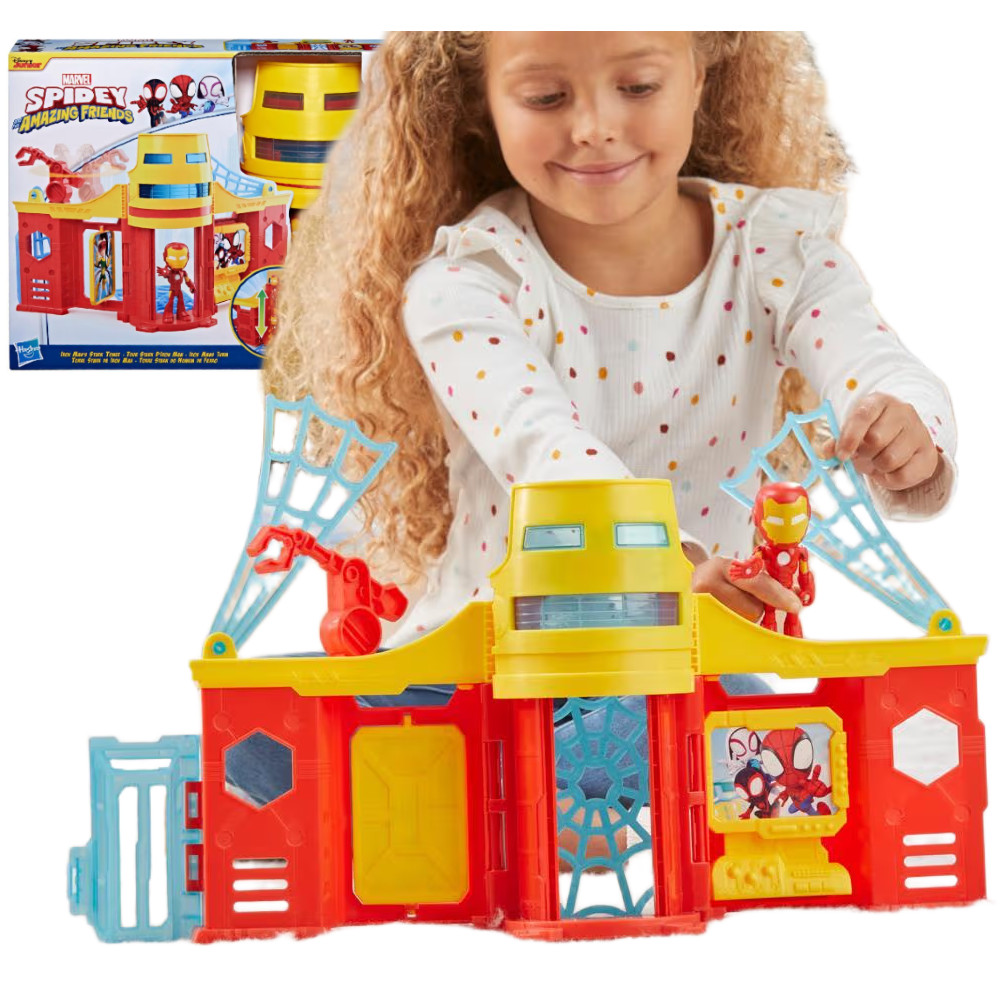 Marvel Spidey i Super Kumple Zestaw Wieża Iron Man F9351