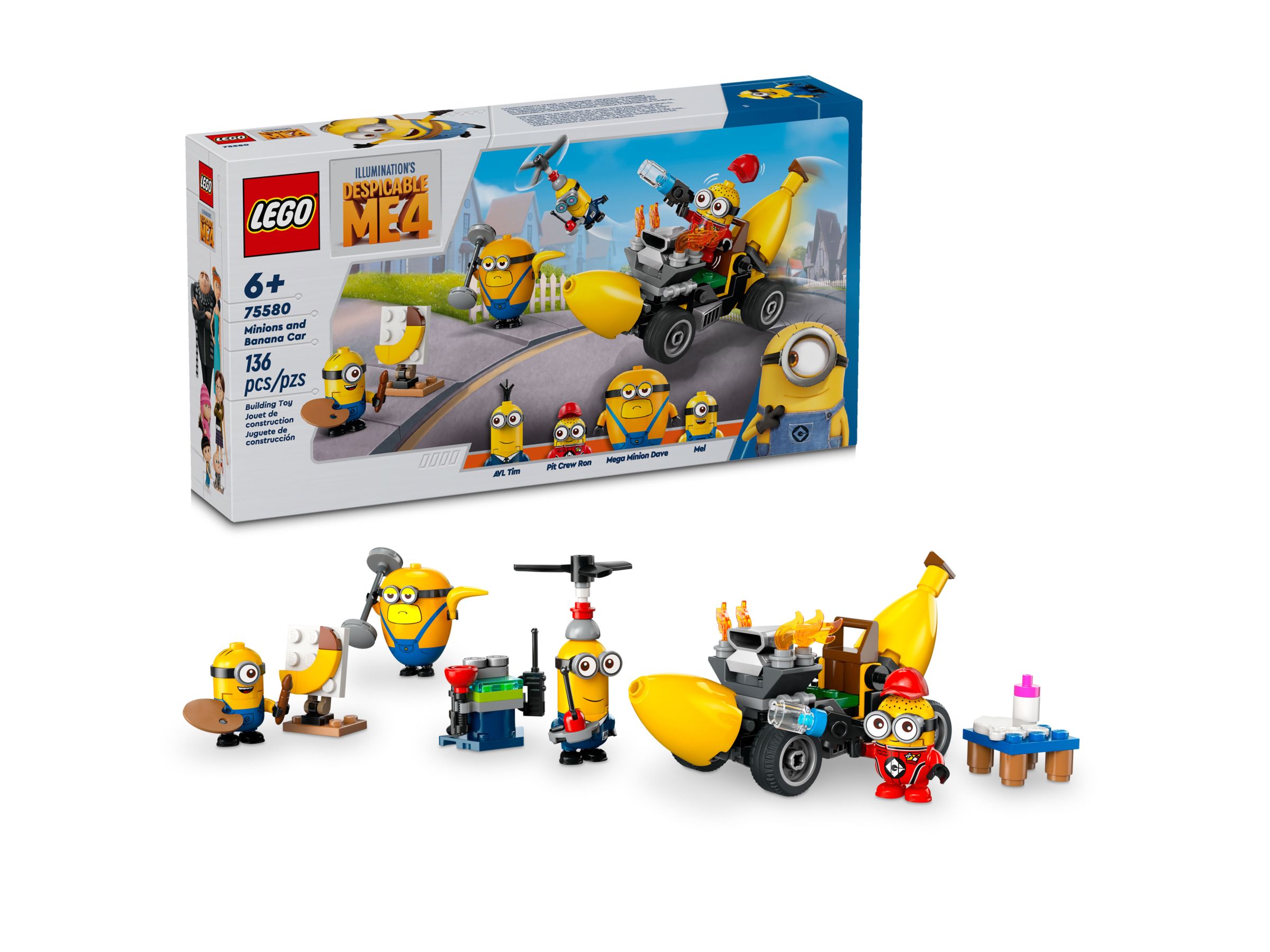 Lego Minions Minionki i bananowóz 75580