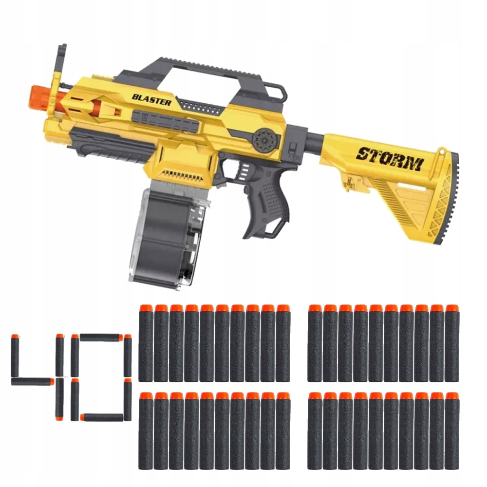 BLASTER SQUAD PISTOLET AUTOMAT KARABIN MAGAZYNEK BĘBENKOWY KOLBA STRZAŁKI SB585