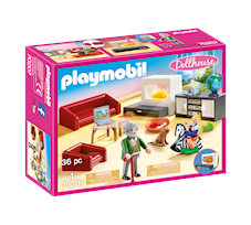 Playmobil Dollhouse Salon z kominkiem 70207