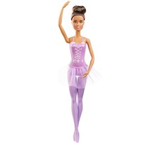 Barbie Lalka Baletnica w spódniczce z tutu  fioletowa GJL60
