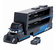 Mattel Cars Auta Mikroautka Transporter Gale Beaufort + mikro Jackson Storm GNW35