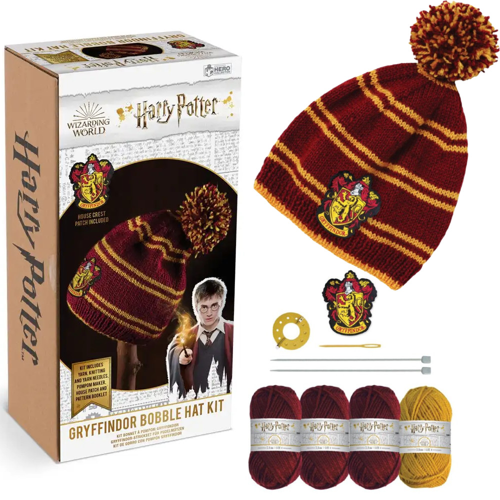 Harry Potter Czapka Gryffindor Zestaw do robienia na drutach 09GR