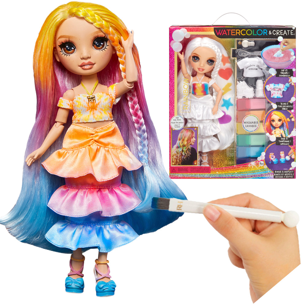 Rainbow High Watercolor & Create Lalka do Malowania DIY 507598