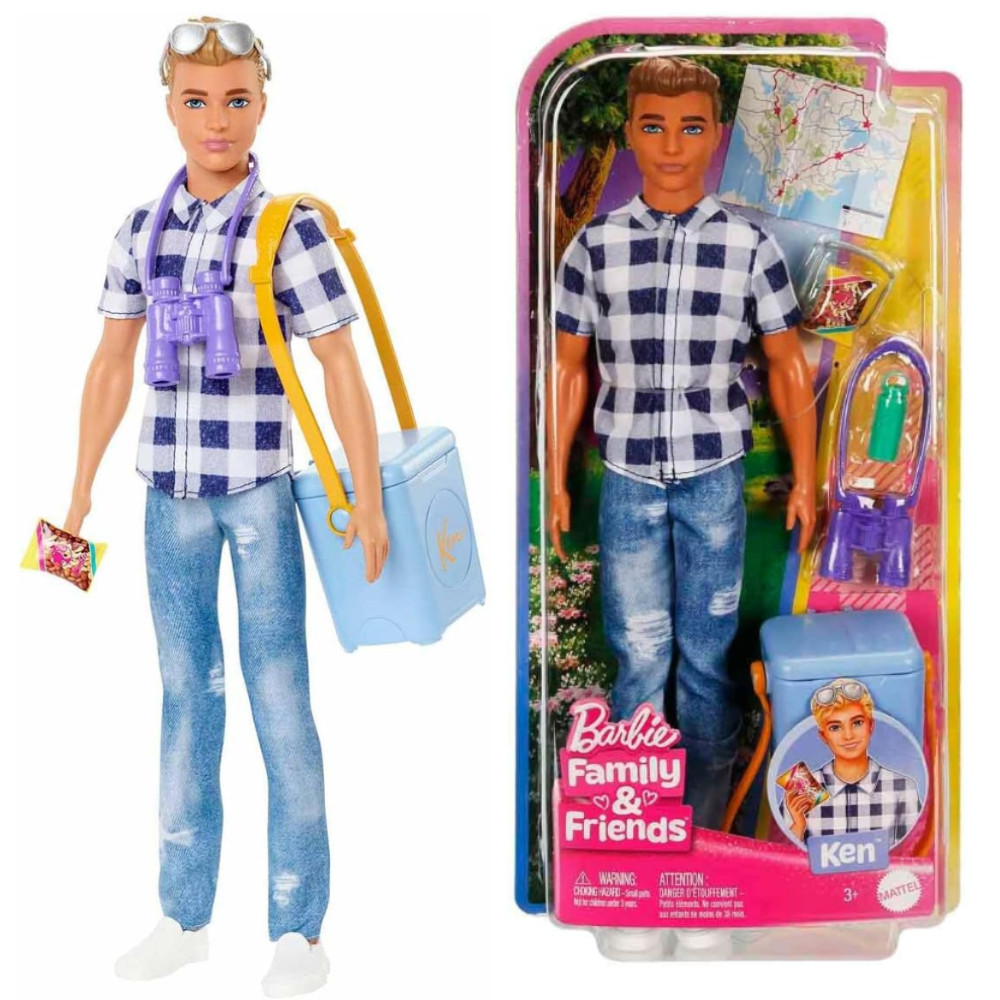 Barbie Lalka Ken Zestaw Kemping + akcesoria HHR66