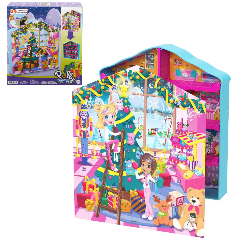 Mattel Polly Pocket Kalendarz Adwentowy 24 niespodzianek HWP33