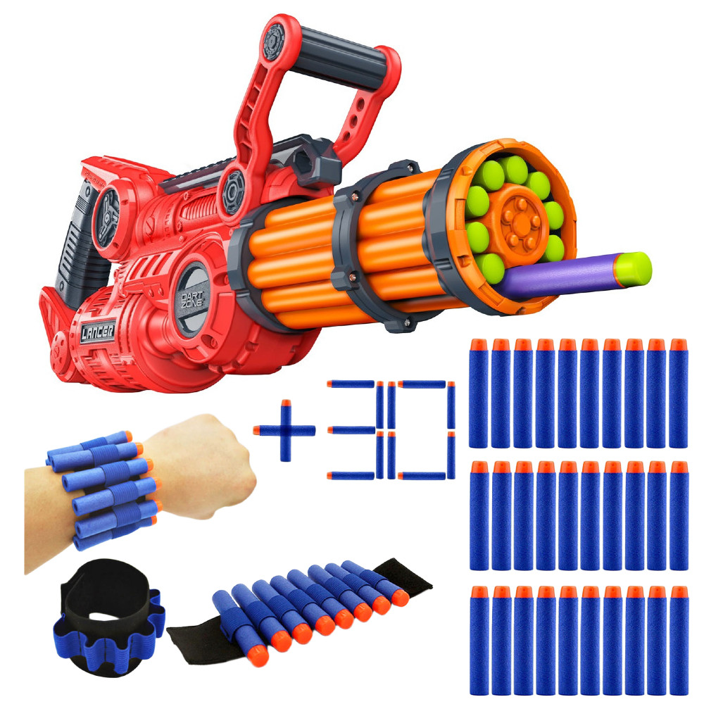 Dart Zone Zestaw Nitroshot Lancer 6319 + Opaska na Strzałki + 30 Strzałek 