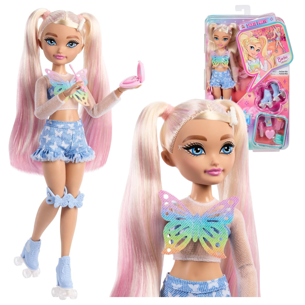 Barbie Dream Besties Lalka Malibu na Wrotkach JFX96