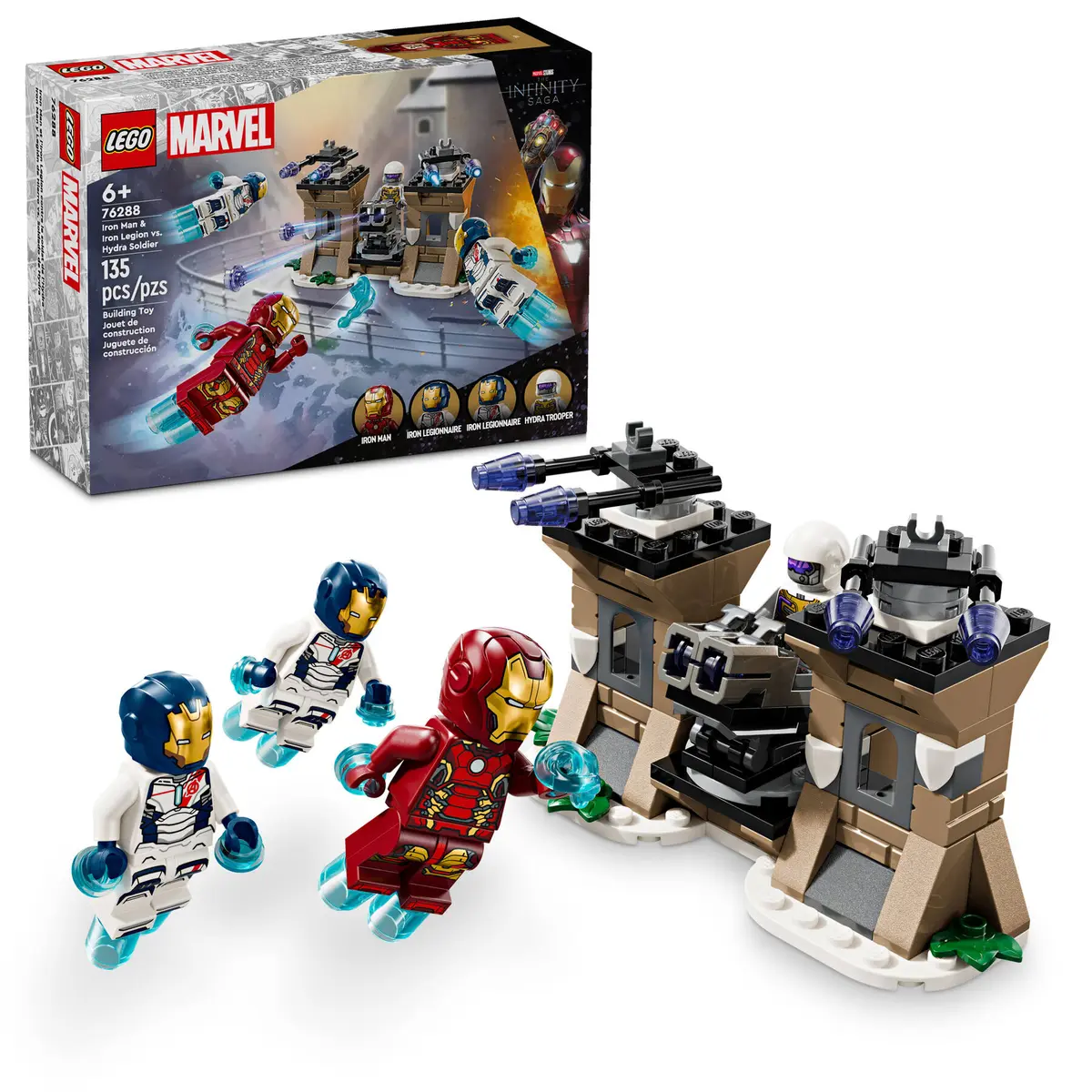 Lego Marvel Iron Man i Iron Legion kontra Żołnierz Hydry 76288