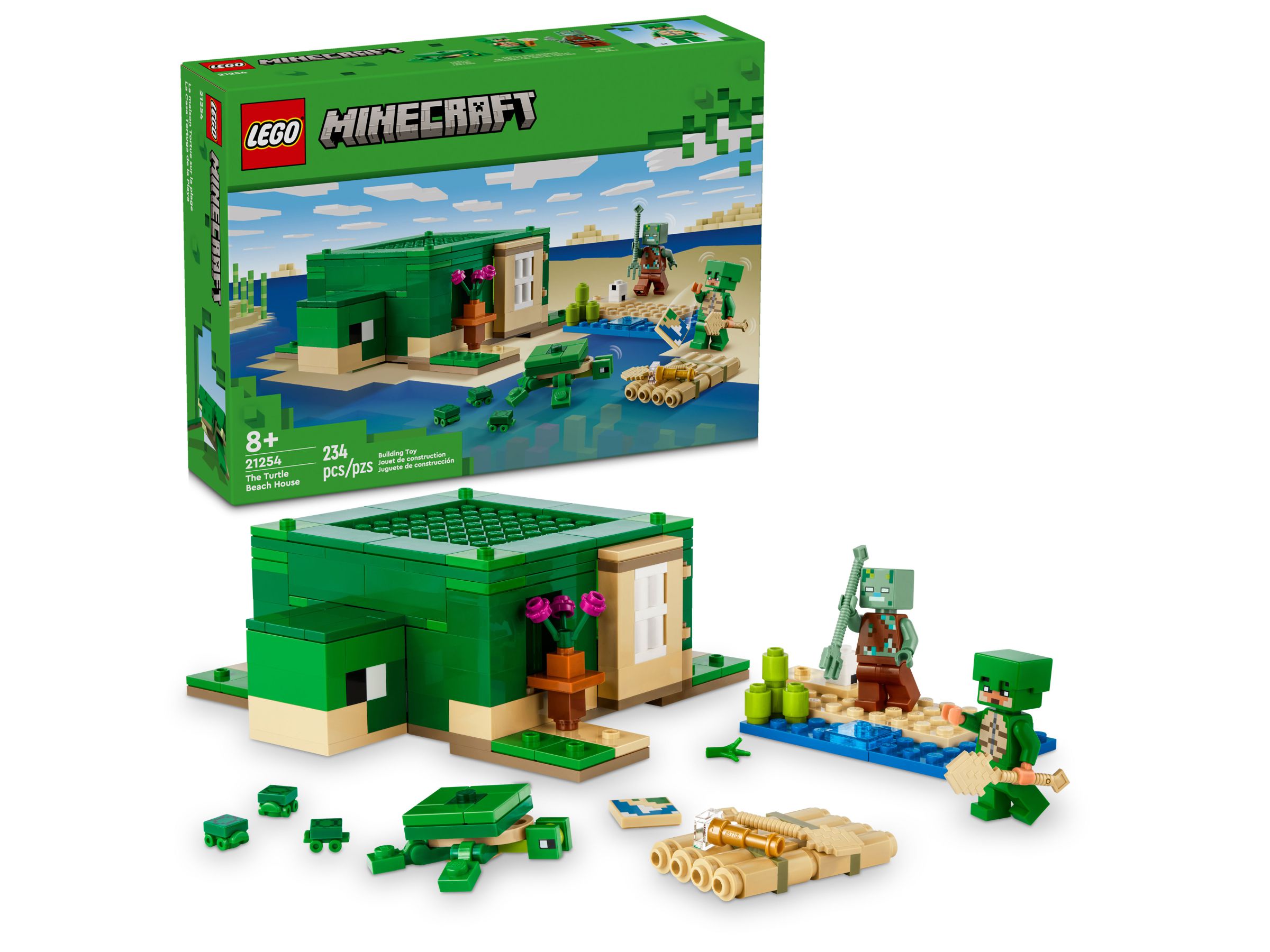 Lego Minecraft Dom na plaży żółwi 21254