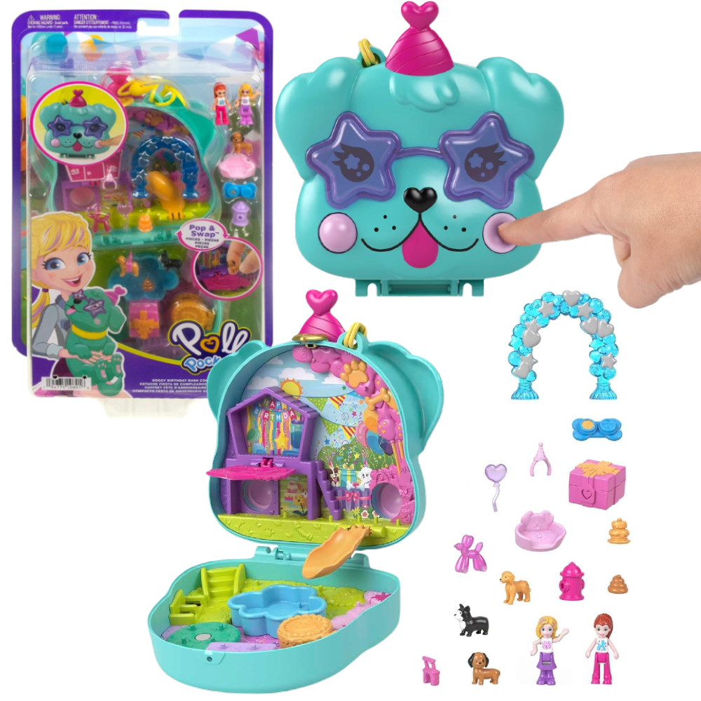 Polly Pocket Zestaw Kompaktowy Urodziny Pieska HKV30