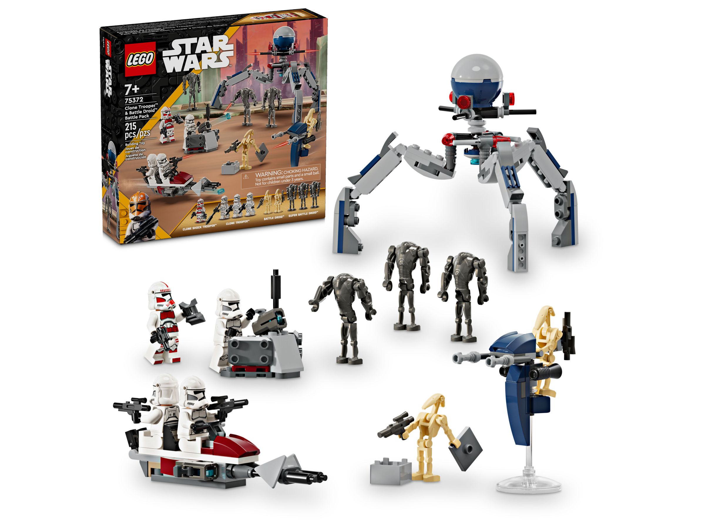 LEGO Star Wars Zestaw bitewny z żołnierzem armii klonów i droidem bojowym 75372