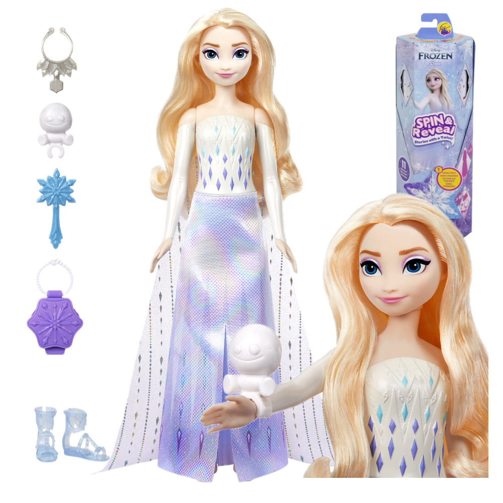 Kraina Lodu Frozen Spin&Reveal Lalka Elsa HTG25