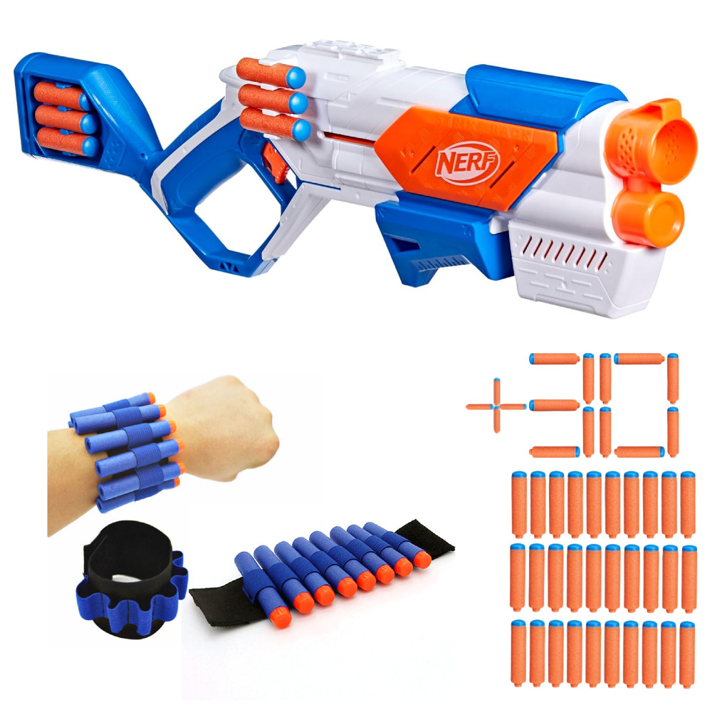 Nerf N Series Zestaw Pistolet Strikeback G0218 + Opaska na Strzałki + 30 Strzałek N1
