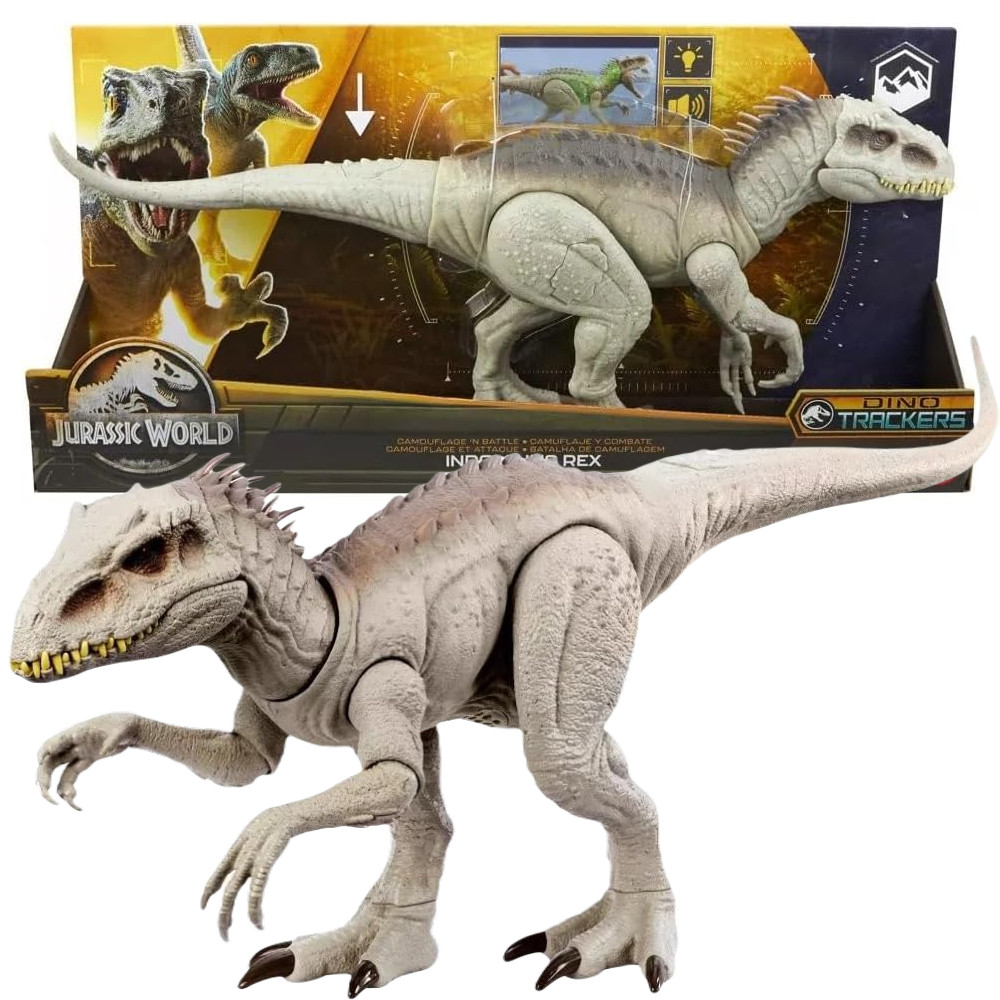 Jurassic World Dinozaur Indominus Rex Atak z ukrycia HNT63