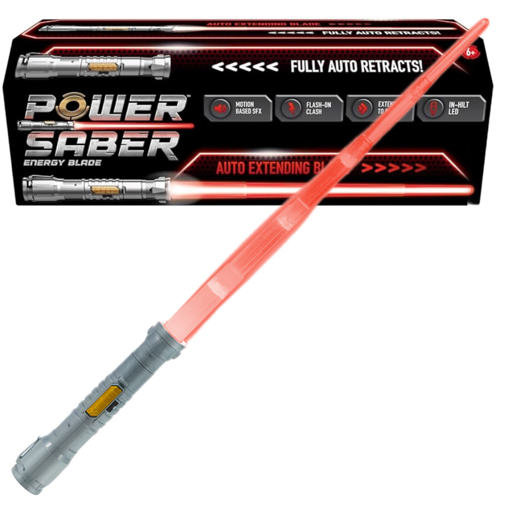 Power Saber Miecz Świetlny Laserowy Czerwony 93219