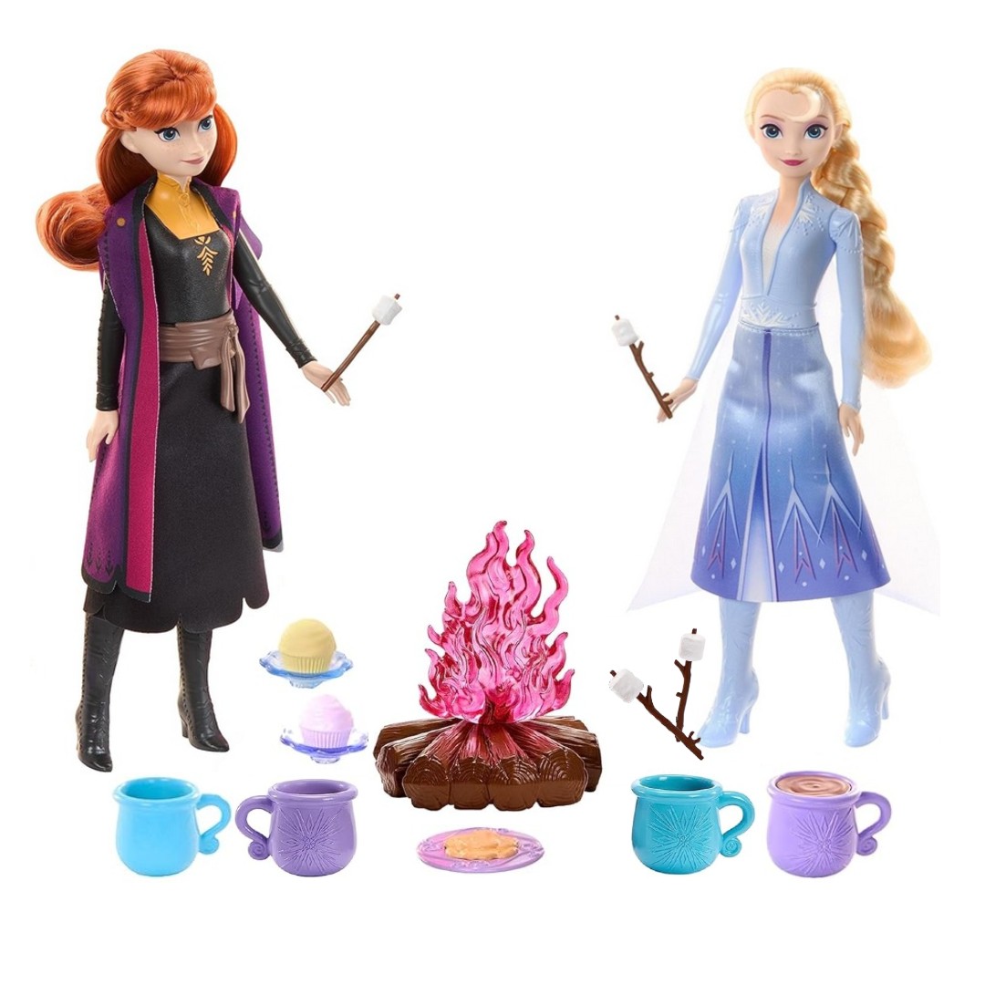 Kraina Lodu Frozen Leśne przygody Elsa, Anna, Olaf i Bruni HPD52 - brak figurki Olafa i Bruni