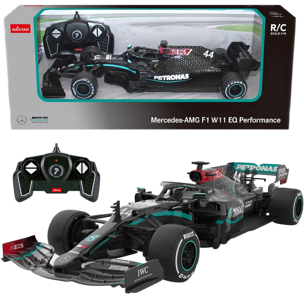 Rastar Mercedes-AMG F1 W11 EQ Performance Racing Car R/C Petronas 98500 