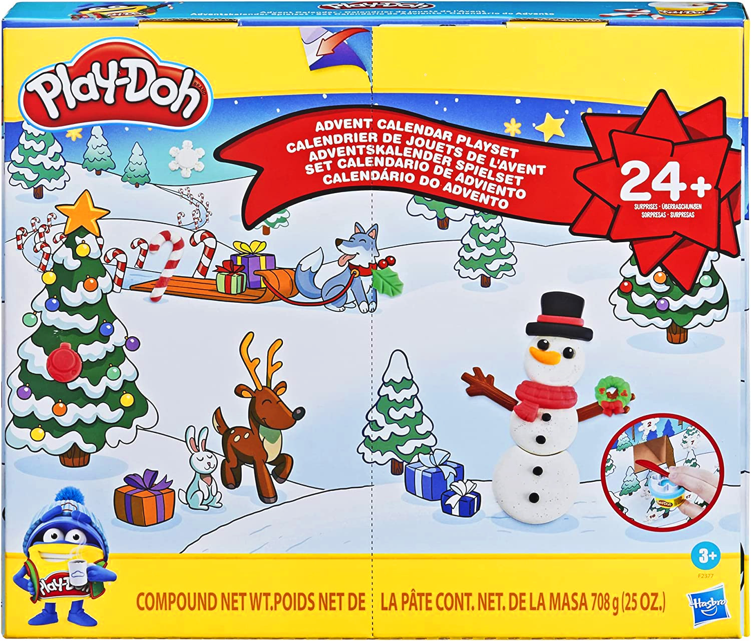 Play-Doh Ciastolina Kreatywny Kalendarz Adwentowy 24 niespodzianki F2377