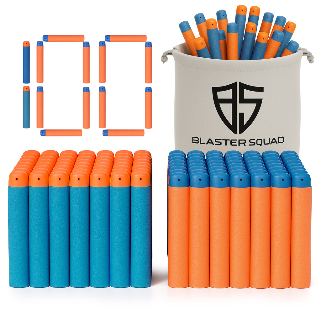 Strzałki do Nerf 100 sztuk Dwu Kolorowe + Worek Blaster Squad SB939-3