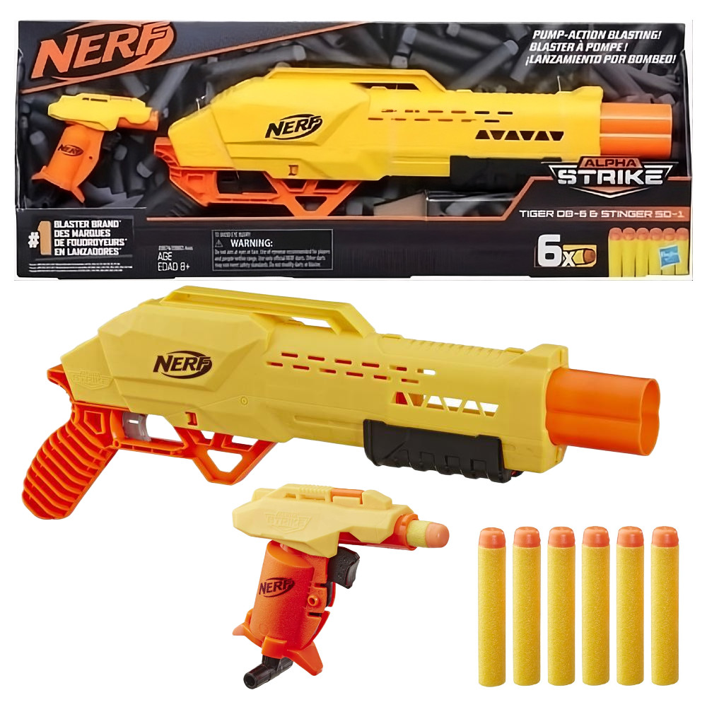 Nerf Alpha Strike Zestaw Tiger DB-6 i Stinger SD-1 E8874
