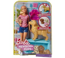 Mattel Barbie Narodziny piesków FBN17