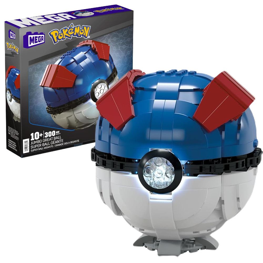 Klocki Mega Pokemon Zestaw Duży GreatBall HMW04 uszkodzone opakowanie