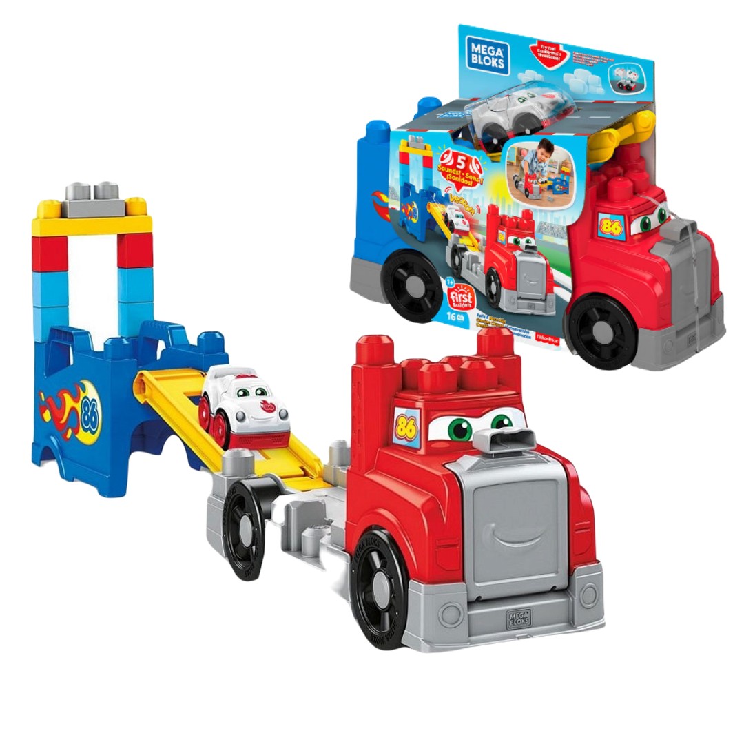 Mega Blocks Klocki Ciężarówka buduj i ścigaj FVJ01
