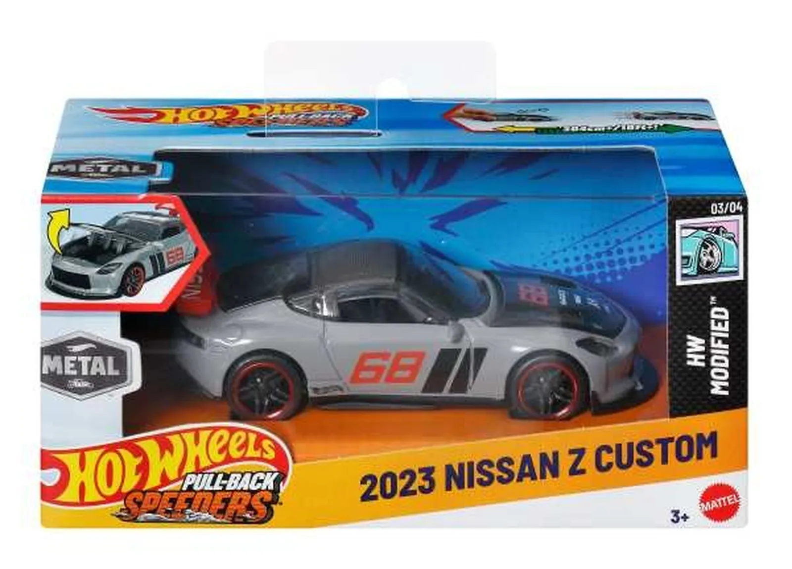 Hot Wheels Pull-Back 2023 Nissan Z Custom JCM08