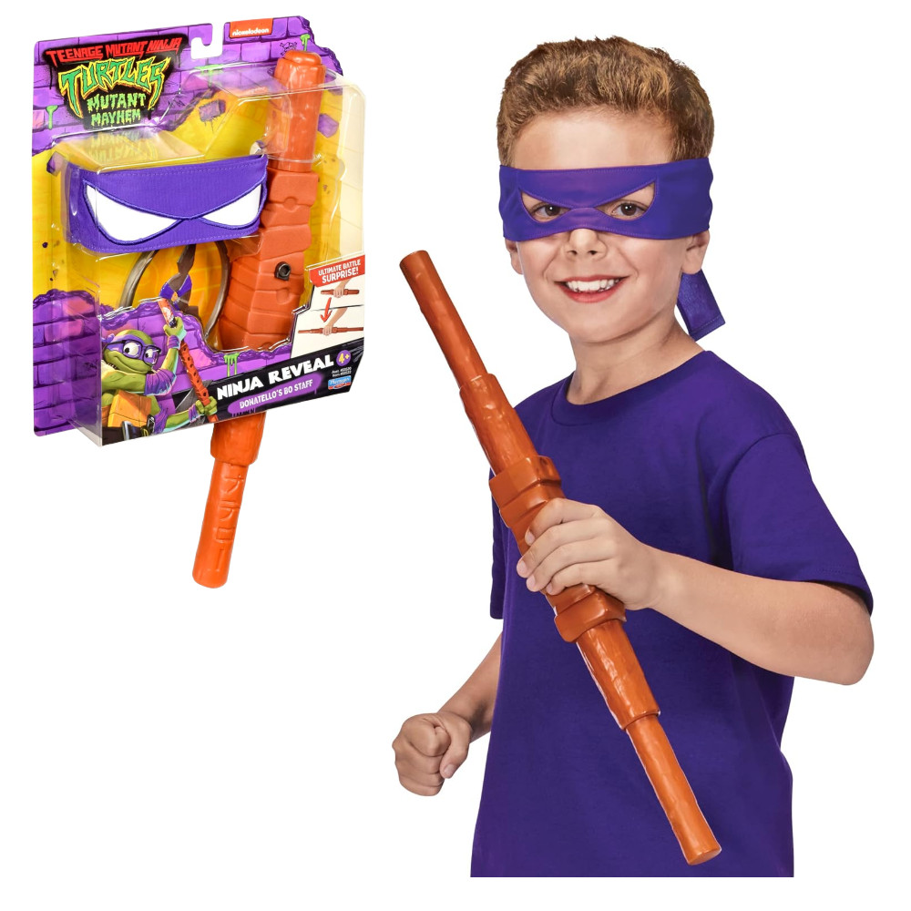 Wojownicze Żółwie Ninja Zestaw Kij i Maska Donatello 83522