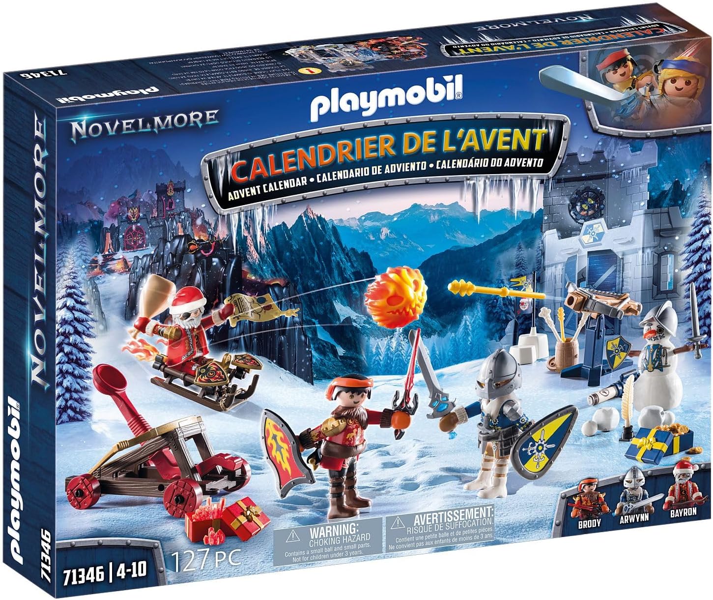 Playmobil Kalendarz Adwentowy Novelmore - Bitwa na śniegu 71346 uszkodzone opakownie