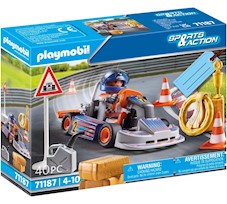Playmobil Sports & Action Kierowca kartingowy 71187