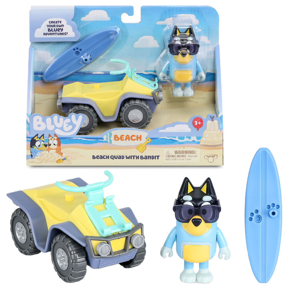 Bluey Zestaw Quad plażowy + Figurka Bandit 17549