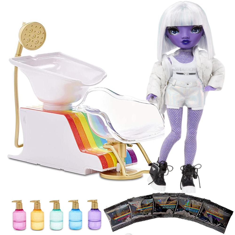 Rainbow High Studio Tęczowy Salon Fryzjerski z farbami 567448 + Lalka Dia Mante 583066