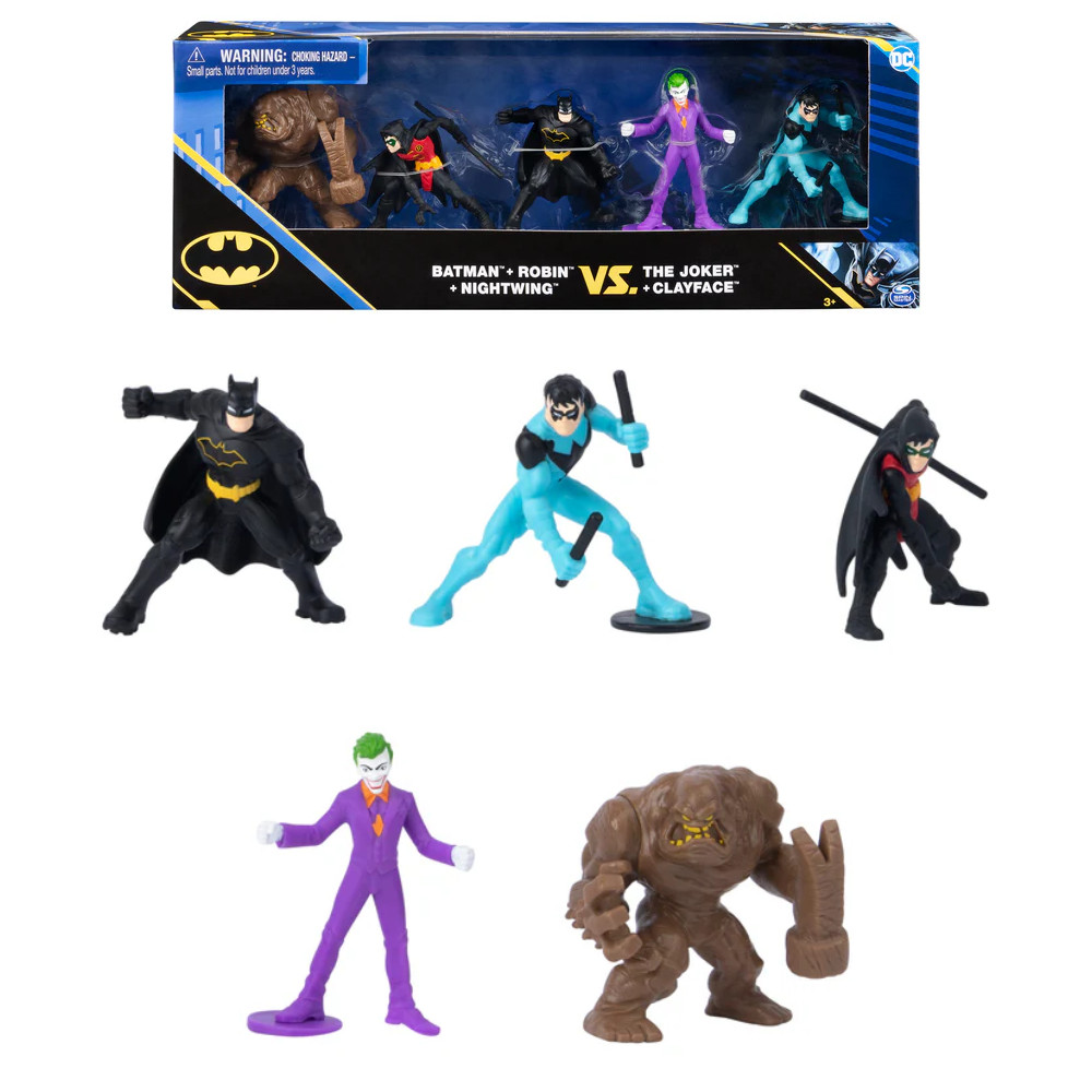 DC Figurki Batmana 5-pak Batman Robin Nightwing vs Joker Clayface