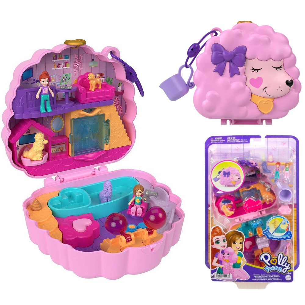 Mattel Polly Pocket Zestaw Salonik Piękności Pudelka HKV35