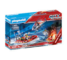 Playmobil City Action Jednostka straży pożarnej z helikopterem 70335