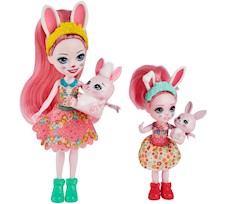 Mattel Lalka Enchantimals Bree Bunny + Bedelia Bunny HCF84