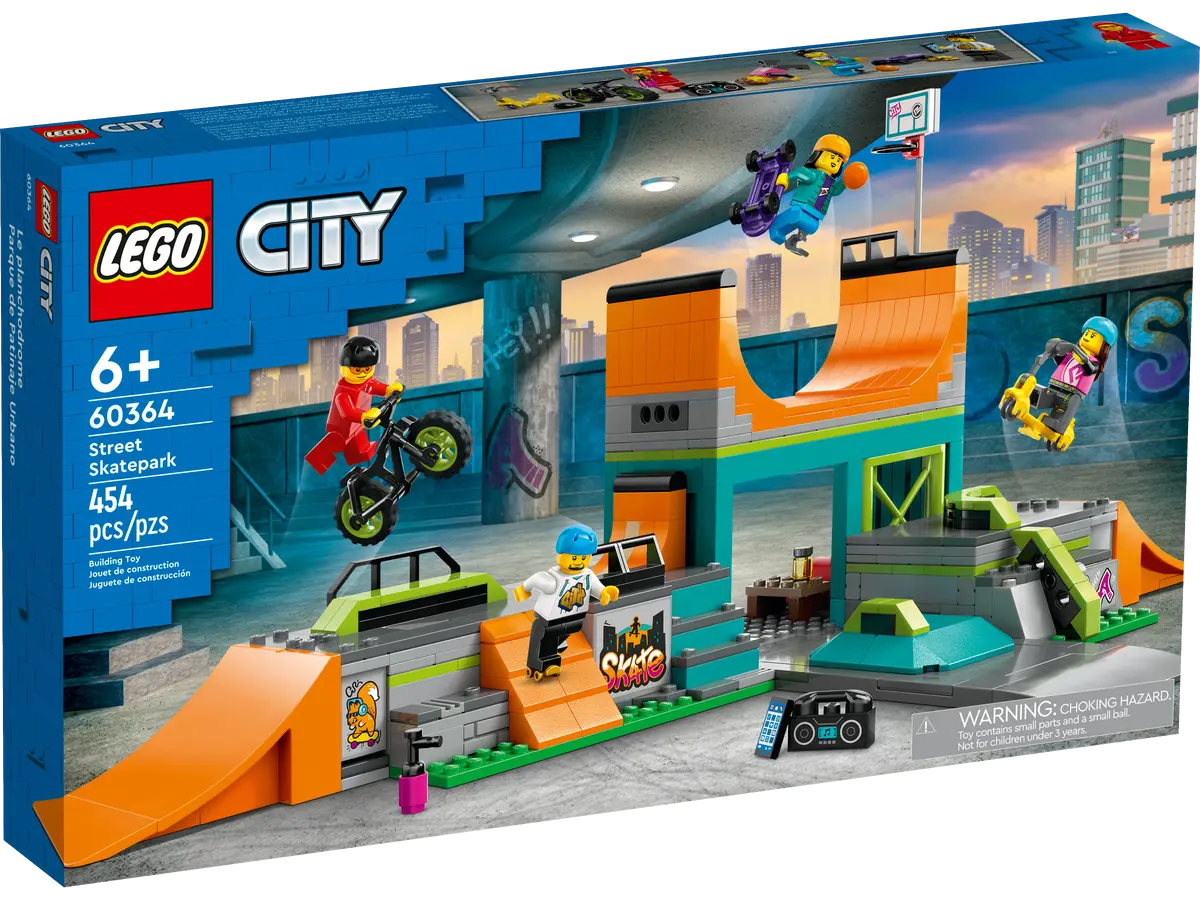 Lego City Uliczny skatepark 454el 60364