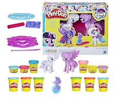 Play-Doh Ciastolina My Little Pony Stylowe kucyki Twilight Rarity B9717 + 6 tub ciastoliny 672g