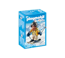 Playmobil Family Fun Narciarz na nartach snowblade 9284