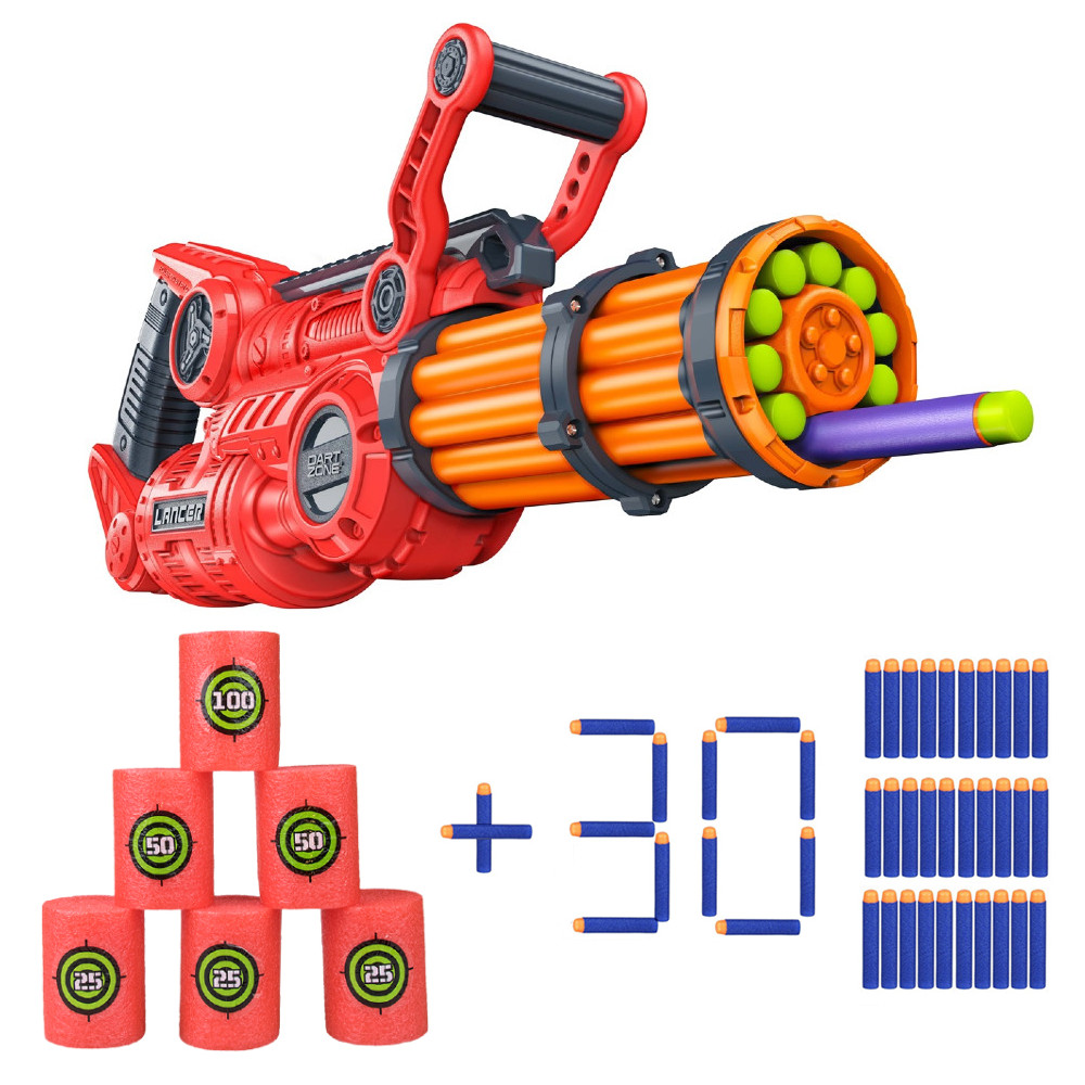 Dart Zone Zestaw Nitroshot Lancer 6319 + Cele Piankowe + 30 Strzałek 