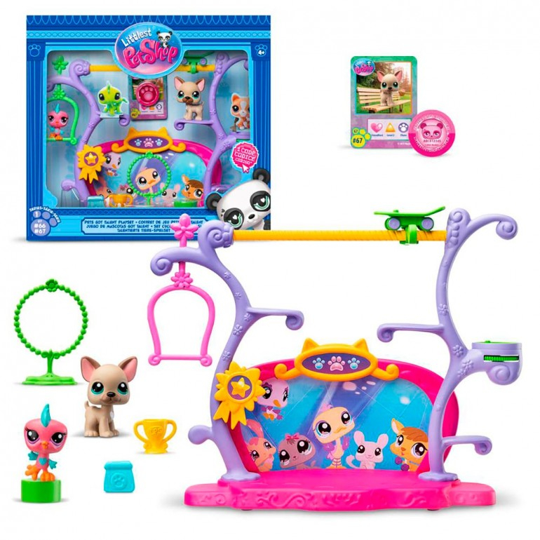 Littlest Pet Shop Zwierzaki Mają Talent Zestaw do zabawy + 2 figurki 00558