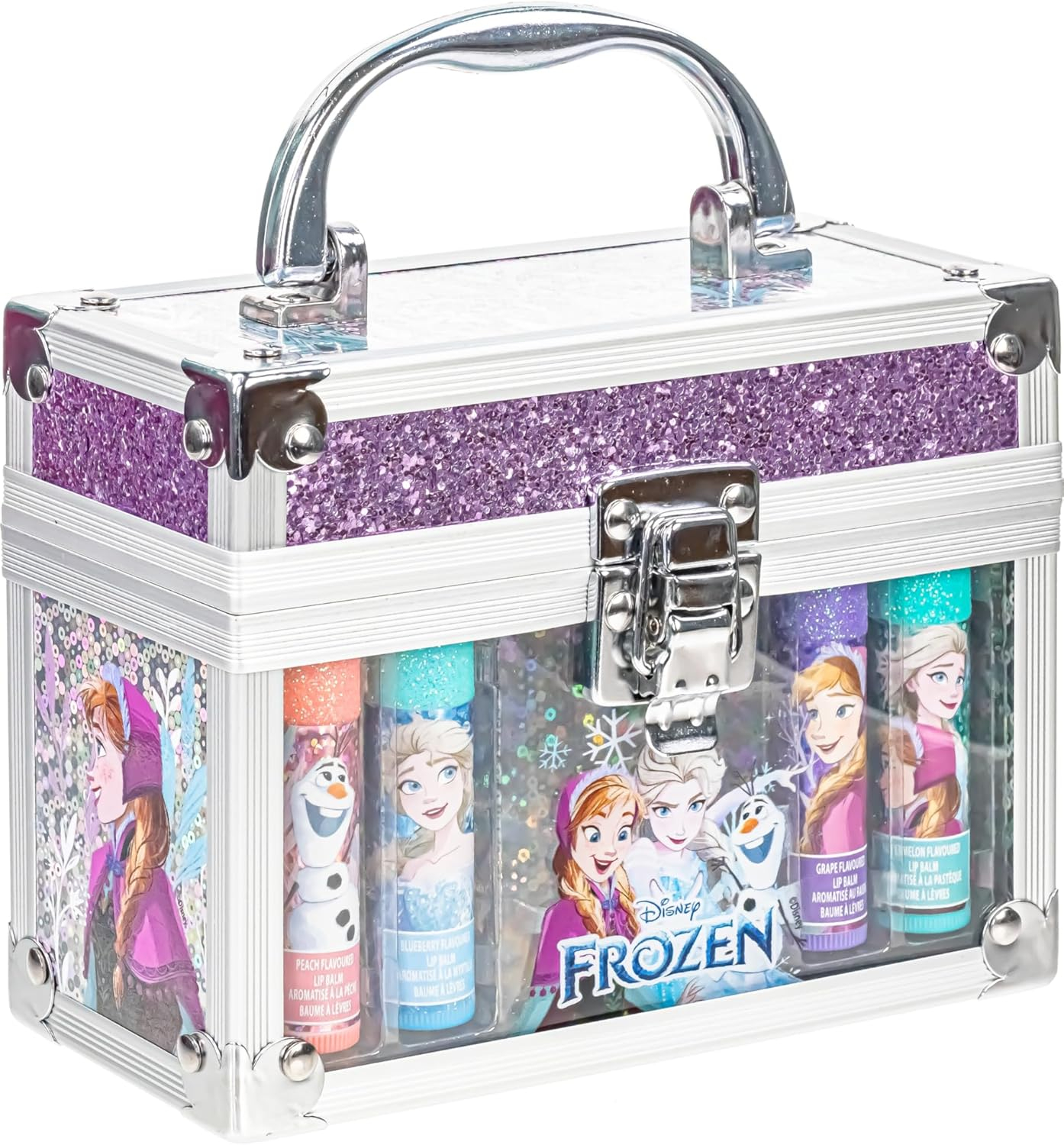 Frozen Kasetka Kuferek z Pomadkami Balsamami do Ust 4-pak FZ4500GG